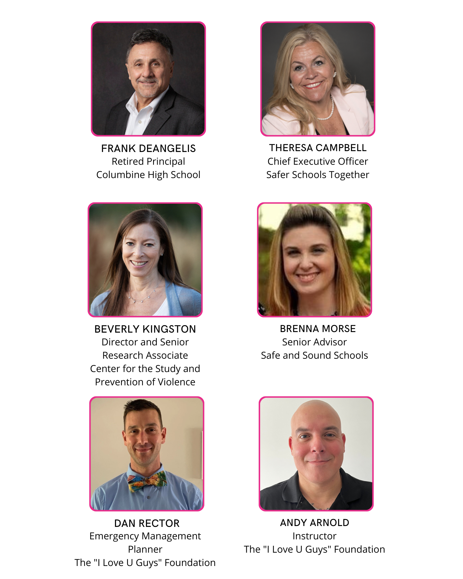 Speaker Lineup - 2023 Winter Briefings - Updated Oct 11